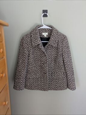LOFT Women's Herringbone Wool-Blend Blazer